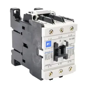 FUJI ELECTRIC SC-E2S-220VAC Iec Contactor, 50A, 3 N.O. Power Poles, 240 VAC /220 VAC Coil Voltage | CV6NVT