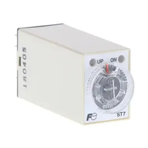 FUJI ELECTRIC ST7P-2DE6N-ADC On-Delay Relay Timer, 4 To 60 Minutes Selectable Timing Range, 24 VDC Operating Voltage | CV6VPE