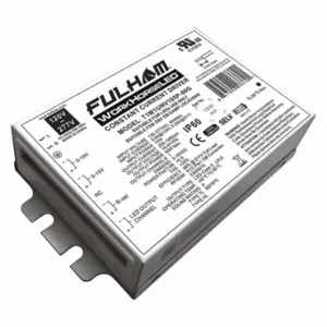 FULHAM T1M1UNV210P60L LED Driver, 120 to 277 VAC, 10 to 57 VDC, 500 to 2100mA, 60W | CP6GMG 162D74