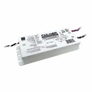 FULHAM T1M1UNV240P-96L LED Driver, 120 to 277 VAC, 30 to 56 VDC, 700 to 2400mA, 96W | CP6GMH 162D75