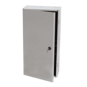 FUNCTIONAL DEVICES INC / RIB MH3804L-L4 Metal Housing, With Subpanel, Coin Latch, NEMA, Size 24.5 x 12.5 x 6.5 Inch | CE4URW