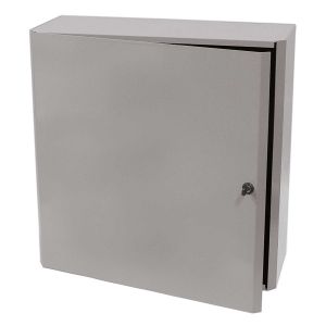 FUNCTIONAL DEVICES INC / RIB MH5500-L4 Metal Housing, With Coin Latch, NEMA, Size 25 x 25 x 9.5 Inch | CE4UTK
