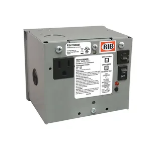 FUNCTIONAL DEVICES INC / RIB PSH100AW AC Power Supply, With Secondary Wire, Enclosed, 100 VA | CE4UVU