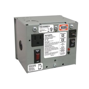 FUNCTIONAL DEVICES INC / RIB PSH100AWB10 AC Power Supply, With Separate Wiring Compartment, Enclosed, 200 VA | CE4UVV
