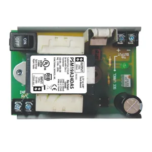 FUNCTIONAL DEVICES INC / RIB PSM19A24DAS DC Power Supply, With Track Mounted, 1.5 - 28 VDC | CE4UWY