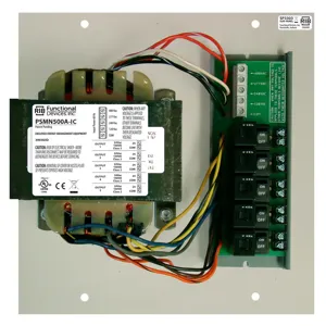 FUNCTIONAL DEVICES INC / RIB PSMN500A-IC AC Power Supply, With Panel Mounted, 500 VA | CE4UXR