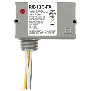 FUNCTIONAL DEVICES INC / RIB RIB12C-FA Enclosed Pre-Wired Relay, With Polarised 12 VAC Coil, SPDT, 10 A | CE4UYM