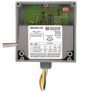 FUNCTIONAL DEVICES INC / RIB RIBD02BDC-DOB Enclosed Pre-Wired Relay, With 208 - 277 VAC Coil, Time Delay Break, SPDT, 20 A | CE4VAF