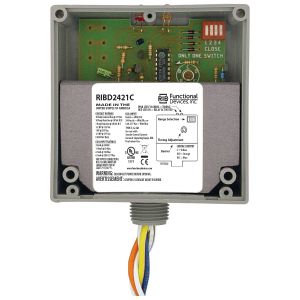 FUNCTIONAL DEVICES INC / RIB RIBD2421C Enclosed Pre-Wired Relay, With 120 - 277 VAC Coil, Time Delay, SPDT, 10 A | CE4VAG