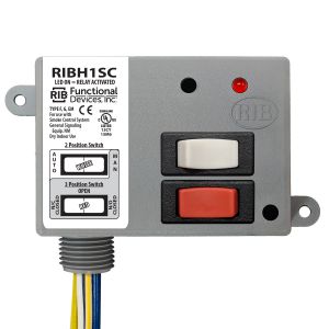 FUNCTIONAL DEVICES INC / RIB RIBH1SC Enclosed Pre-Wired Relay, With 208 - 277 VAC Coil, Override, SPDT, 10 A | CE4VAM