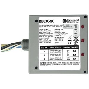 FUNCTIONAL DEVICES INC / RIB RIBL3C-NC Enclosed Pre-Wired Relay, With 10 - 30 VAC Coil, SPST-NC, 10 A | CE4VBK