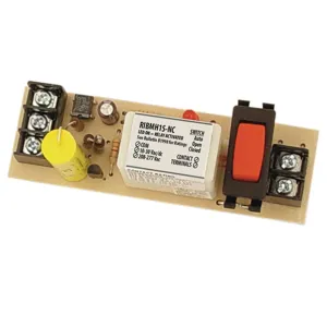 FUNCTIONAL DEVICES INC / RIB RIBMH1S-NC Control Relay, With 208 - 277 VAC Coil, Override Switch, SPST-NC, 15 A | CE4VCX