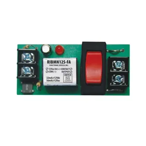 FUNCTIONAL DEVICES INC / RIB RIBMN12S-FA Control Relay, With Polarised 12 VAC Coil, Override Switch, SPDT, 15 A | CE4VDE