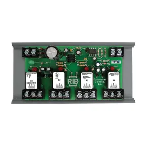 FUNCTIONAL DEVICES INC / RIB RIBMN24Q4C I/O Expander, With 24 VAC Coil, 4 SPDT, 15 A | CE4VDN