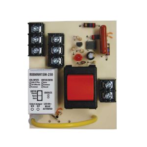 FUNCTIONAL DEVICES INC / RIB RIBMNH1SM-250 Control Relay, With 208 - 277 VAC Coil, Override Switch, SPST, 15 A | CE4VEA