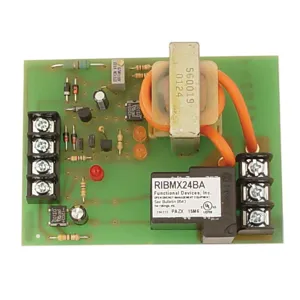 FUNCTIONAL DEVICES INC / RIB RIBMX24BA Control Relay, With AC Sensor Adjustable, 24 VAC Coil, 20 A | CE4VFJ