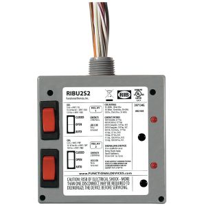 FUNCTIONAL DEVICES INC / RIB RIBU2S2 Enclosed Pre-Wired Relay, With 120 VAC Coil, Override, 2 SPST, 10 A | CE4VKF