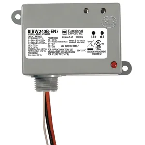 FUNCTIONAL DEVICES INC / RIB RIBW240B-EN3 Enclosed Pre-Wired Relay, With 240 VAC Power Input, 2 Way Wireless, 20 A | CE4VKQ