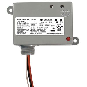 FUNCTIONAL DEVICES INC / RIB RIBW24B-EN3 Enclosed Pre-Wired Relay, With 24 VAC Power Input, 2 Way Wireless, 20 A | CE4VKR