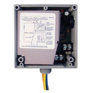 FUNCTIONAL DEVICES INC / RIB RIBX243PA Geschlossenes vorverdrahtetes Relais, mit einstellbarem AC-Sensor, 24-VAC-Spule, 3PST, 20 A | CE4VKU