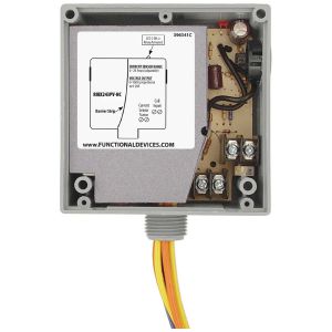 FUNCTIONAL DEVICES INC / RIB RIBX243PV-NC Enclosed Pre-Wired Relay, With Analog AC Sensor, 24 VAC Coil, 3PST, 20 A | CE4VKZ