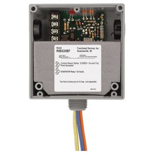 FUNCTIONAL DEVICES INC / RIB RIBX24BF Enclosed Pre-Wired Relay, With Fixed AC Sensor, 24 VAC Coil, SPDT, 20 A | CE4VLB