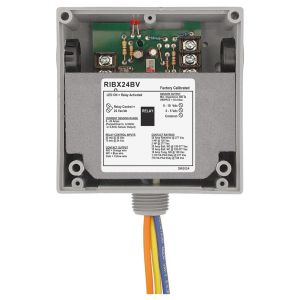 FUNCTIONAL DEVICES INC / RIB RIBX24BV Enclosed Pre-Wired Relay, With Analog AC Sensor, 24 VAC Coil, SPDT, 20 A | CE4VLC