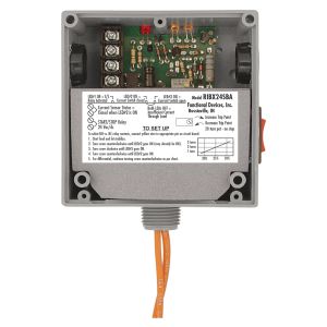 FUNCTIONAL DEVICES INC / RIB RIBX24SBA Enclosed Pre-Wired Relay, With AC Sensor, 24 VAC Coil, Override, SPDT, 20 A | CE4VLD