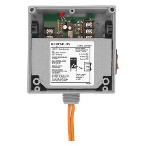 FUNCTIONAL DEVICES INC / RIB RIBX24SBV Enclosed Pre-Wired Relay, With Analog AC Sensor, 24 VAC Coil, Override, 20 A | CE4VLF