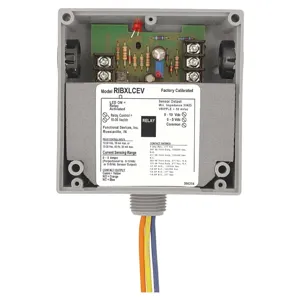 FUNCTIONAL DEVICES INC / RIB RIBXLCEV Enclosed Relay 5 A, Internal Analog Low AC Sensor, SPDT 10 - 30 VAC/DC | CE6YFD