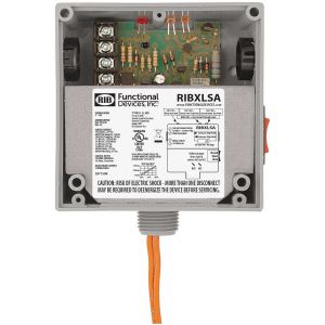 FUNCTIONAL DEVICES INC / RIB RIBXLSA Enclosed Pre-Wired Relay, Adjust AC Sensor, 10 - 30 VAC Coil, Override, 10 A | CE4VMX