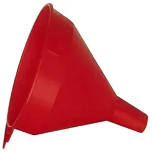 FUNNEL KING 32005 Funnel, 6 Quart, Polyethylene, Red | CG9ADD