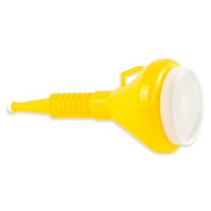 FUNNEL KING 32135-7 Double Capped Funnel, 14-1/4 Inch Spout Length, 1-1/2 Quart, Yellow, Bulk | CG9AEF