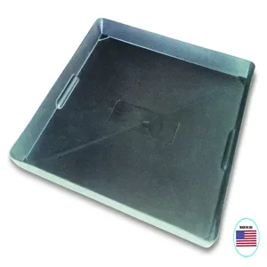 FUNNEL KING 40092 Drip Tray, 22 x 22 x 1.5 inch Size, Black | CG9AGF