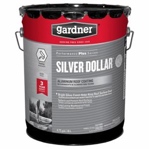 GARDNER 6215-GA Silver Dollar Aluminium-Dachbeschichtung, Aluminium-Dachbeschichtungen, Aluminium, reflektierend, schwarz | CP6GYL 806JY6