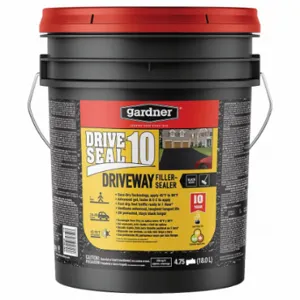 GARDNER 7585-GA Drive Seal 10 Driveway Filler And Sealer, 4.75 Gal, 5 Gal Container Size, Pail | CP6GXC 806JZ9