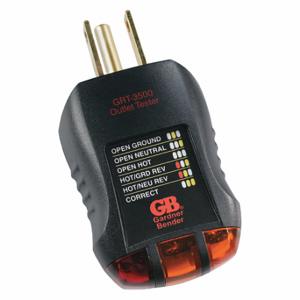 GARDNER BENDER GRT-3500 Outlet Tester & Circuit Analyzer, 120VAC | CP6GUZ 388H54