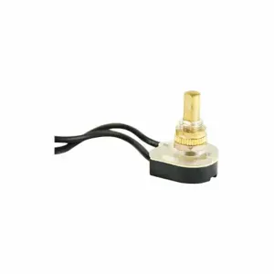 GARDNER BENDER GSW-25 Switch, Brass, Push On/Off, SPST, 6A, 125VAC | CP6GUR 50HY38