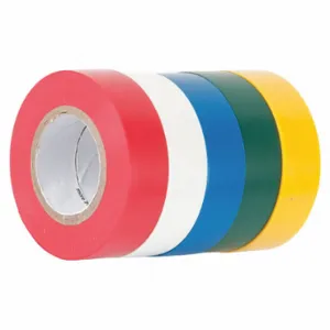 GARDNER BENDER GTPC-550 Electrical Tape, Assorted Colors, 5 PK | CP6GRP 50HY90