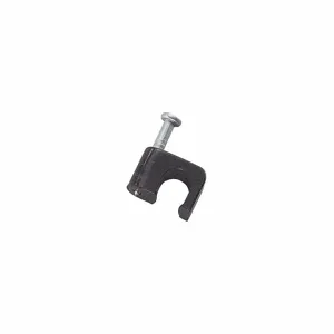 GARDNER BENDER PCS-100 Cable Staple, 1/4 Inch Size, Plastic Coax, 100Pk | AE9RVL 6LVH8