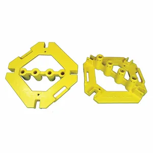 GARLOCK SAFETY SYSTEMS 155160 Base, Without Pads, Safety Yellow | CL6BLH