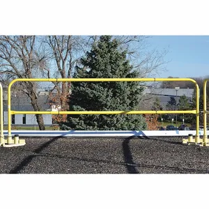 GARLOCK SAFETY SYSTEMS 409284 Guard Rail, 7.5 - 5.5 ft. Adjustment Range Size, Safety Yellow | CL6BLL