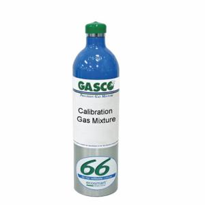 GASCO 66ES-335 Calibration Gas, Hexane/Nitrogen/Oxygen, 66 L Cylinder Capacity, 1200 PSI, Nist | CP6HFX 16M811