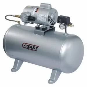 GAST 4LCB-46T-M450GX Piston Air Compressor, 0.5 hp, Horizontal, 20 gal Tank, 4.5 cfm, 50 psi Max Op Pressure | CP6HTA 33K790