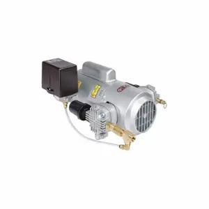 GAST 5LCA-46S-M550GX Piston Air Compressor, 0.75 hp, 1 Phase, 115/230VAC, 50 psi Max Continuous Pressure | CP6HTD 33K767