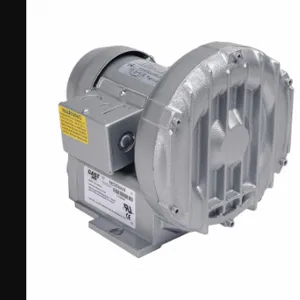 GAST R1102K-01 Regenerative Blower, 0.12 Hp, 28 Inch Hg Max Op Pressure, 26.5 Inch Wc Max Vacuum | CP6HTZ 33K823