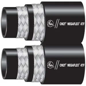 GATES 46574975 Wire Braid Hose, 0.5 Inch I.D, 0.82 Inch O.D, 4000 PSI, Black | BX4YTR