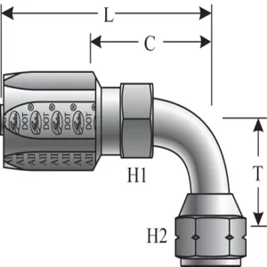 GATES 723500275 Hose Attachable Coupling, 3.579 Inch Length, 2.44 Inch Cutoff Size | AK2NVQ