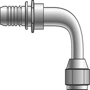 GATES 730308205 Hose Coupling, 0.189 Inch I.D, 2.52 Inch Length, 1.43 Inch Cutoff Size | BX4YTC