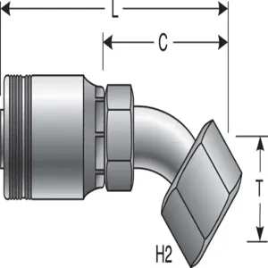 GATES 734102455 Hose Coupling, 1.5 Inch I.D, 9.31 Inch Length, 5.567 Inch Cutoff Size | AM8UWT